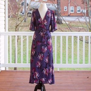 NWT Floral Midi Dress Size L (Juniors)