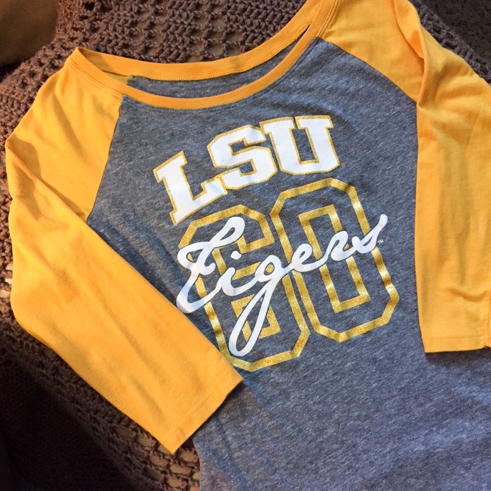 💛LSU Tigers Raglan Style Top💜