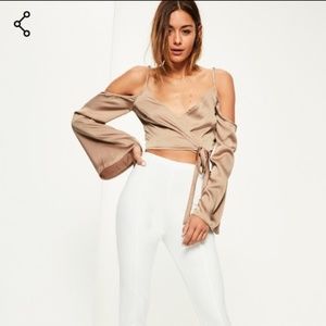 Missguided Cold Shoulder Blouse