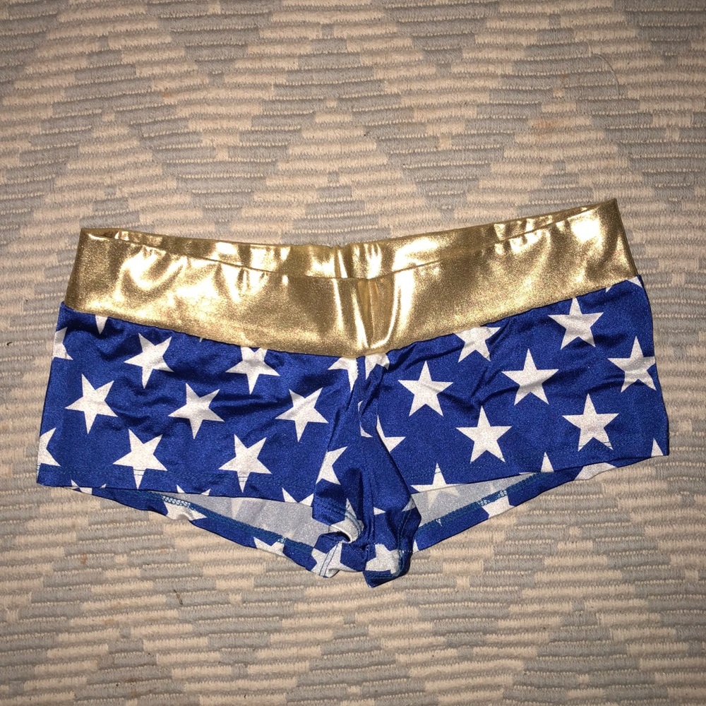 Wonder Woman rave shorts