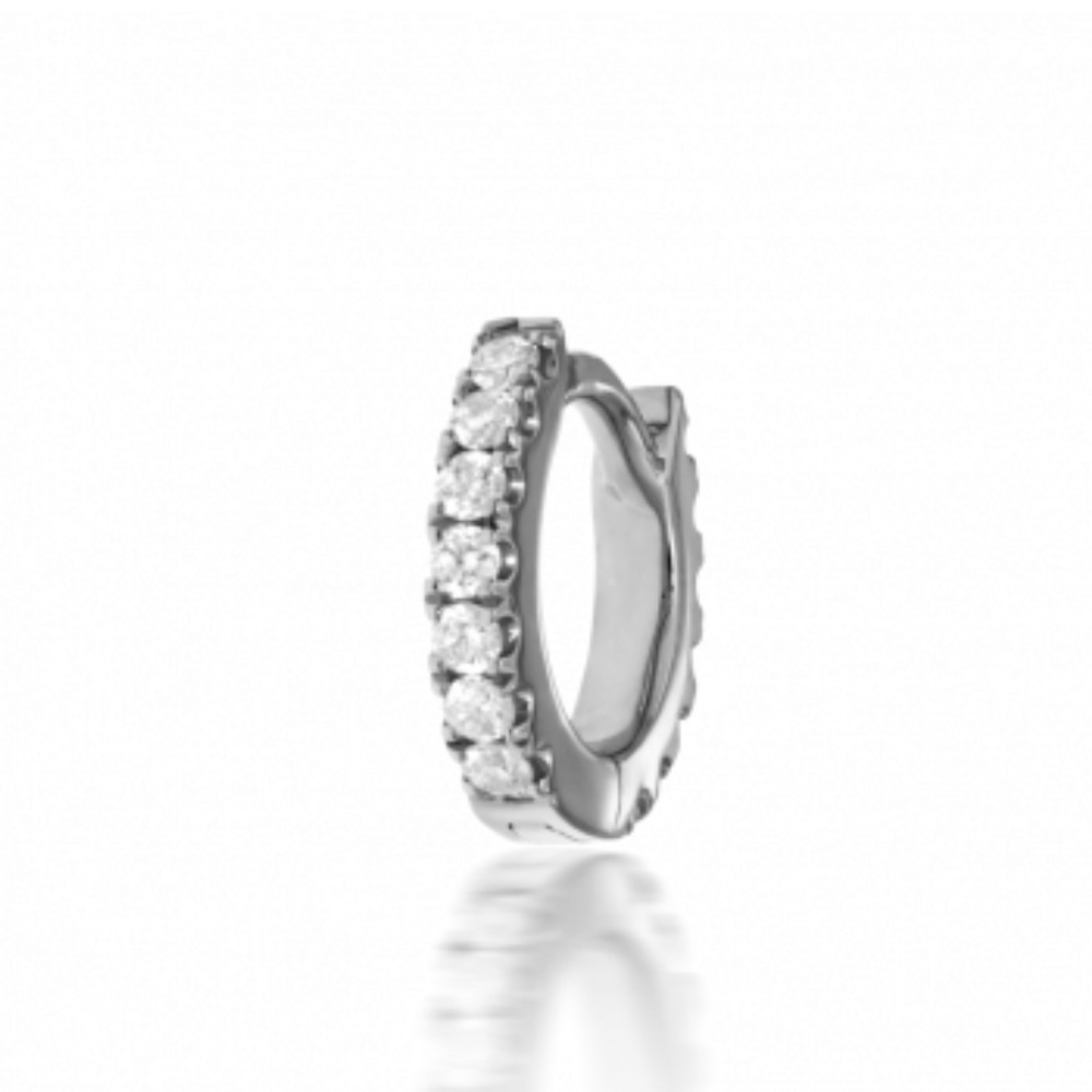 18k White Gold Diamond Eternity Ring - Set of 2