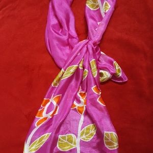 Hand crafted silk scarf