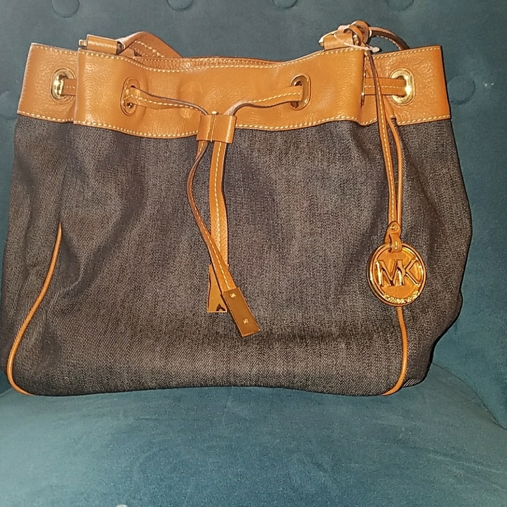 Michael Kors Denim and Leather Purse