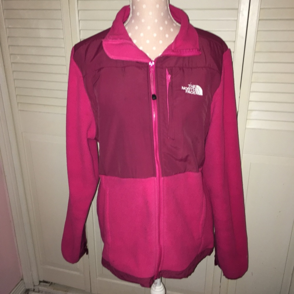 Pink north face jacket