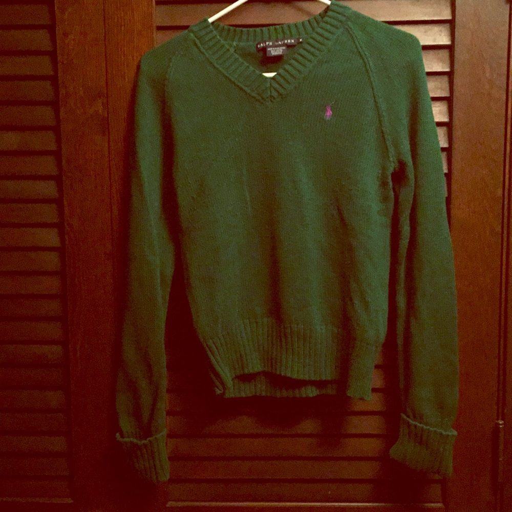 Classic emerald green Ralph Lauren sweater