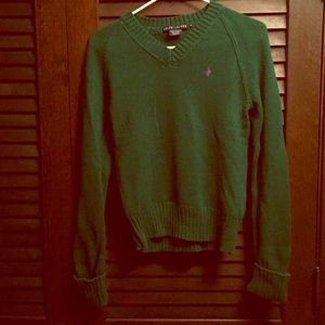 Classic emerald green Ralph Lauren sweater