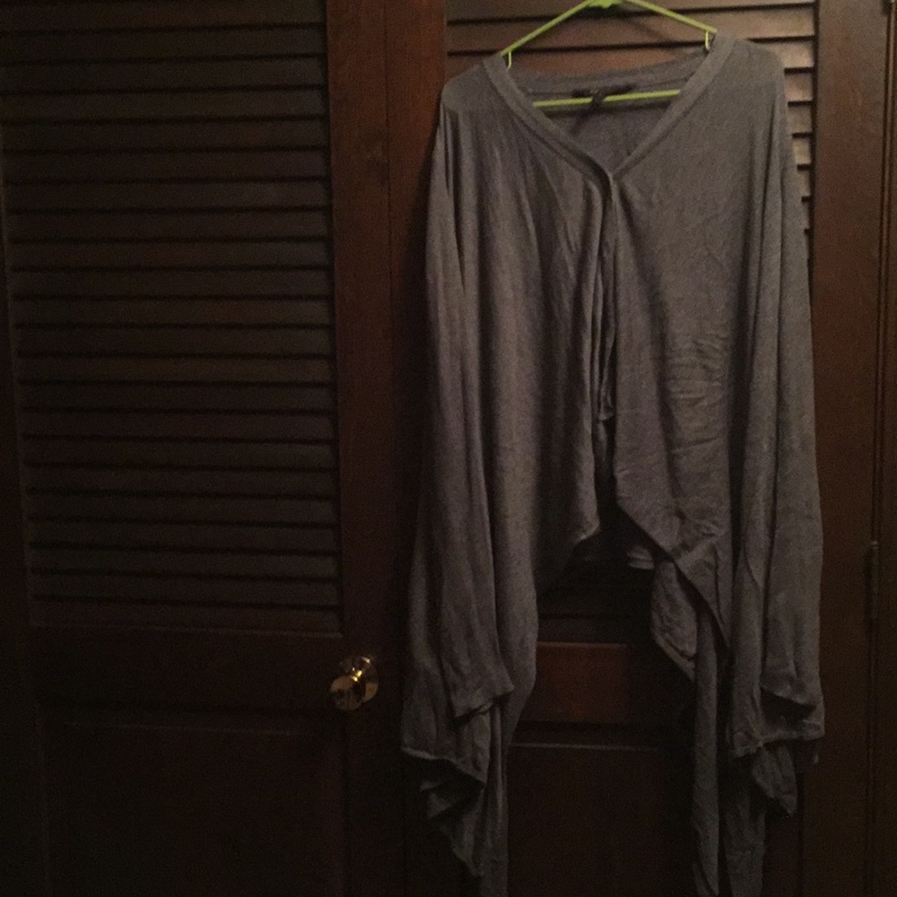 BCBG Gray statement sweater