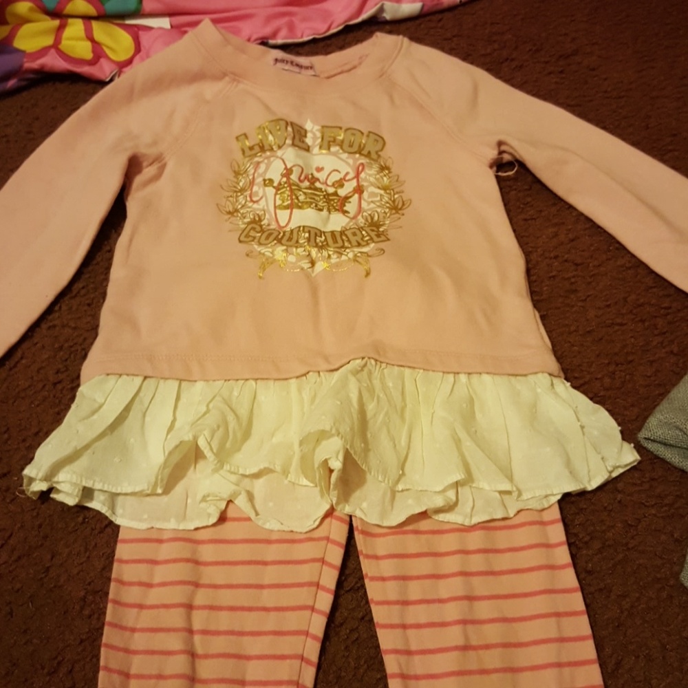 Little girls size 6 juicy couture outfit