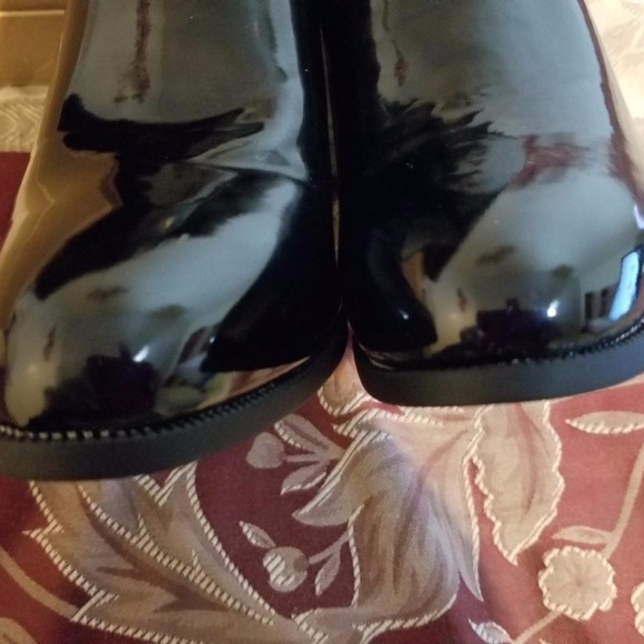 Women's Knee Length Black Stretch Back Boot sz 8,5 - Picture 2 of 3