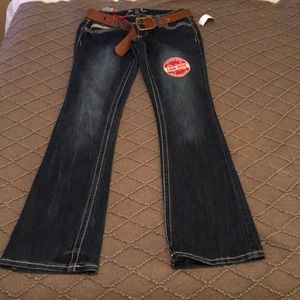 New with tags, low rise Amethyst Jeans