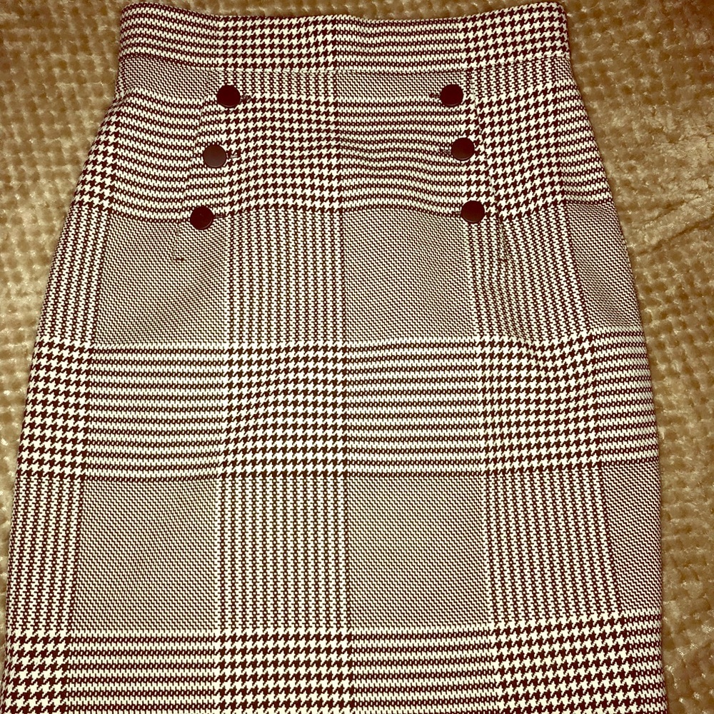 Tweed black & white H&M pencil skirt