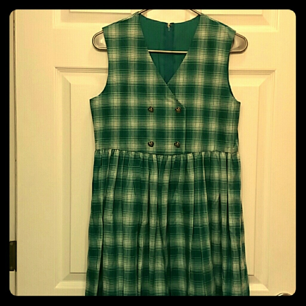Modcloth style plaid dress