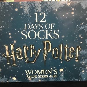 Harry Potter 12 days socks advent calendar NWT