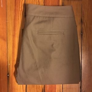 Olive//Tan Cotton Pique Slacks