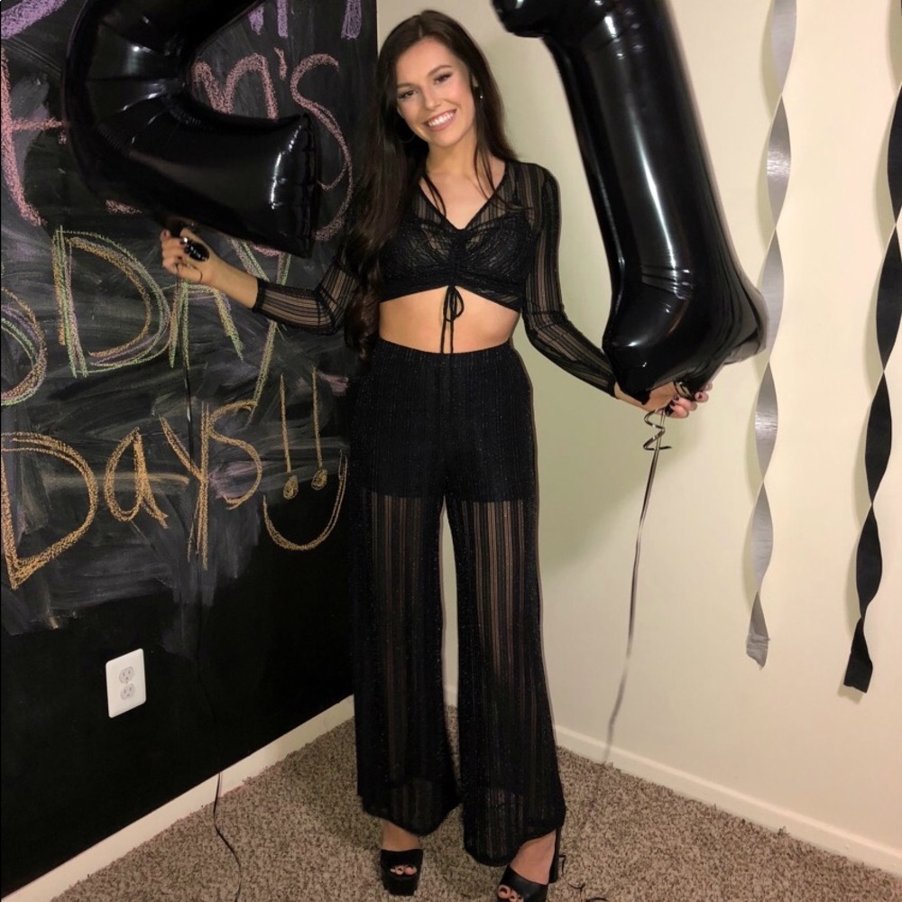 Forever 21 Sheer Black Set