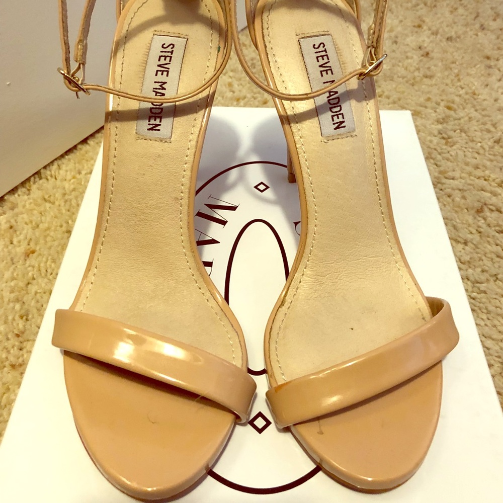 Steve Madden Nude Strappy Heels 7.5