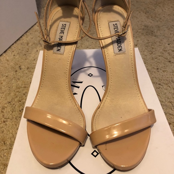 Steve Madden Nude Strappy Heels 7.5 - Picture 5 of 8
