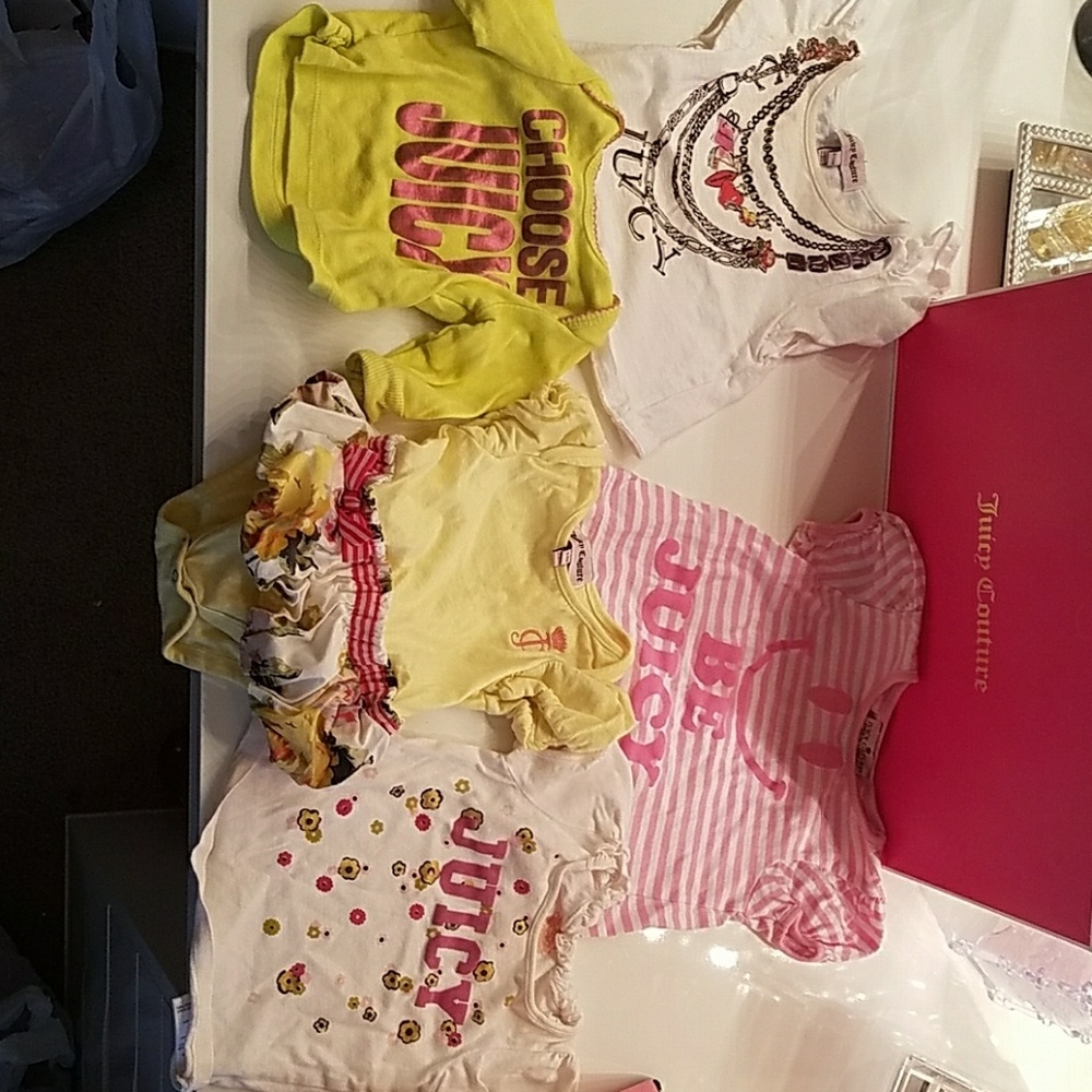 Juicy couture Lot of baby tops!