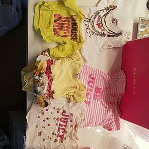 Juicy couture Lot of baby tops!