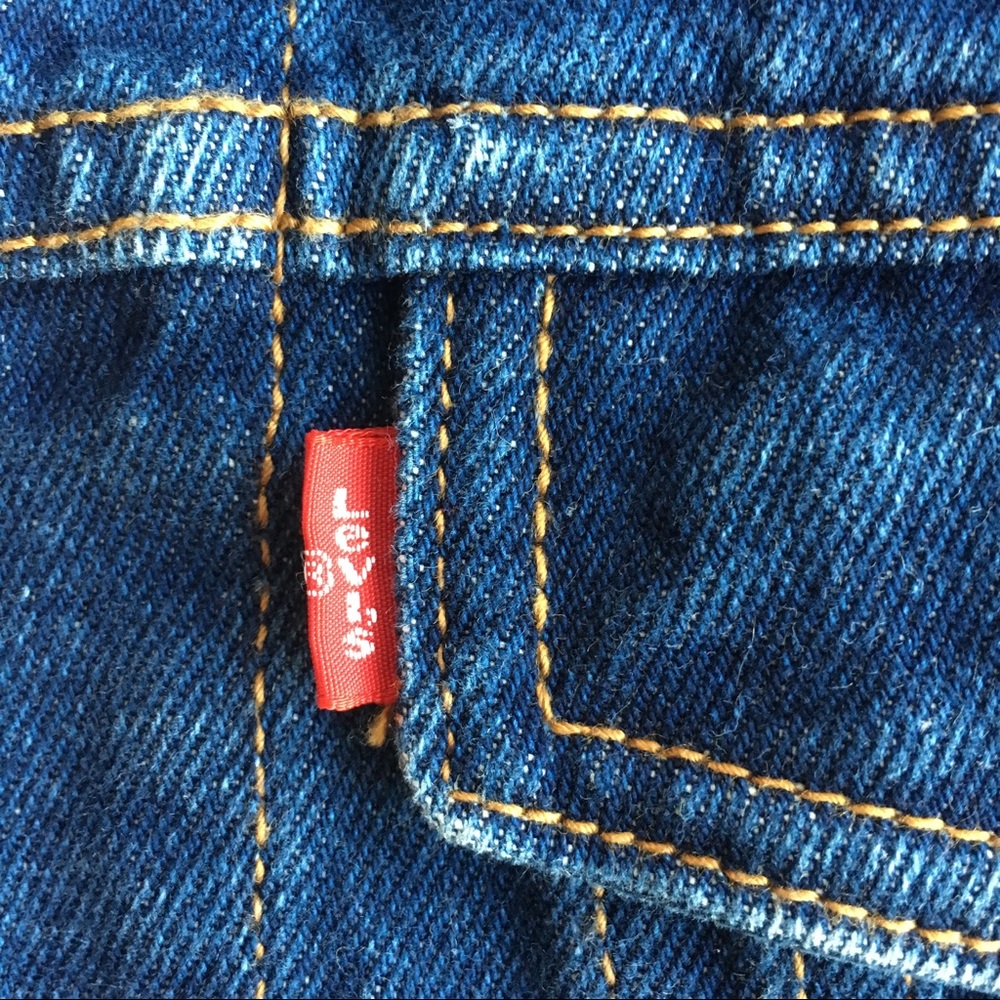 Levi's Dark Wash Denim Jean Jacket Sz S - Picture 4 of 4