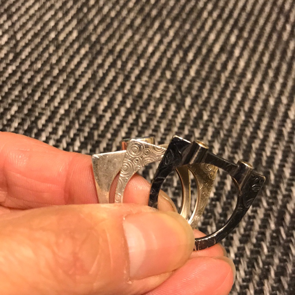 Sterling Silver Stacking Ring Set - image 3