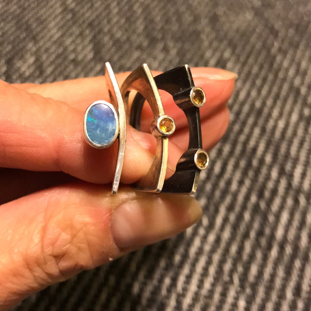 Sterling Silver Stacking Ring Set - image 4