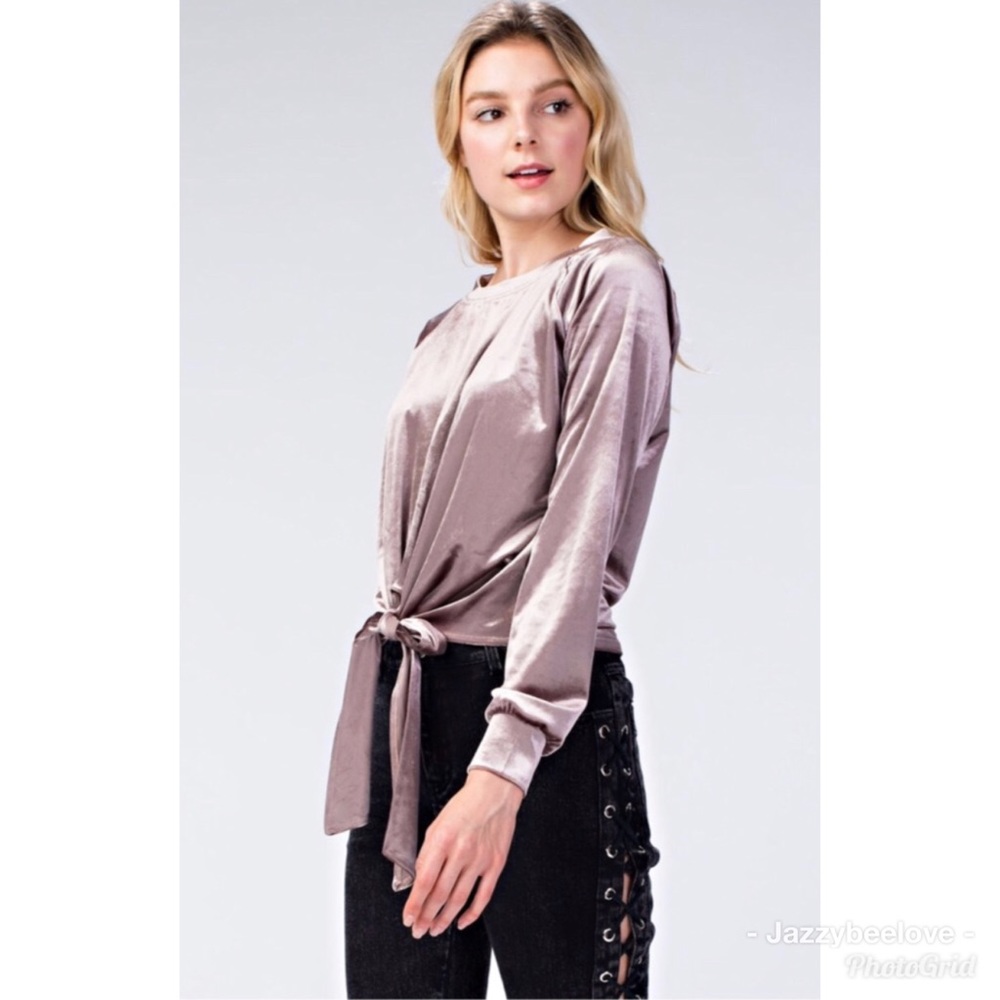 Meredith Velour Top ✨