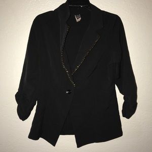 Gold studded blazer