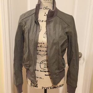 Faux leather jacket