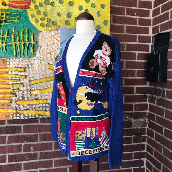 Erika Sweaters - Hand Knit Oversized Ugly Christmas Cardigan