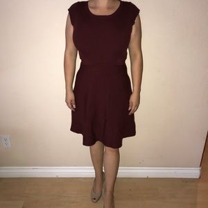 Burgundy dress
