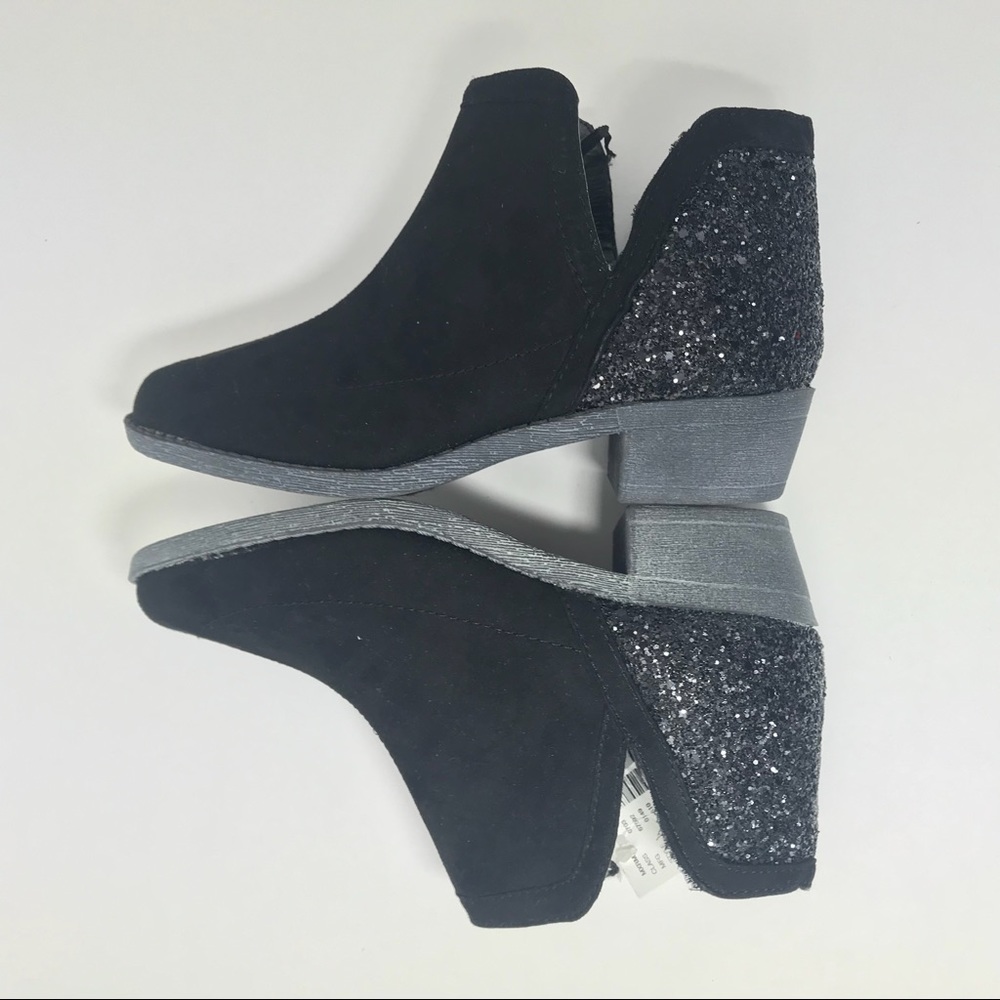 JUSTICE Girl’s Glitter Slip-on Booties