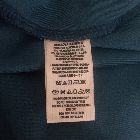 Free People Teal Velvet Dress - Picture 6 of 8