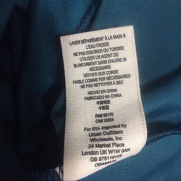 Free People Teal Velvet Dress - Picture 7 of 8