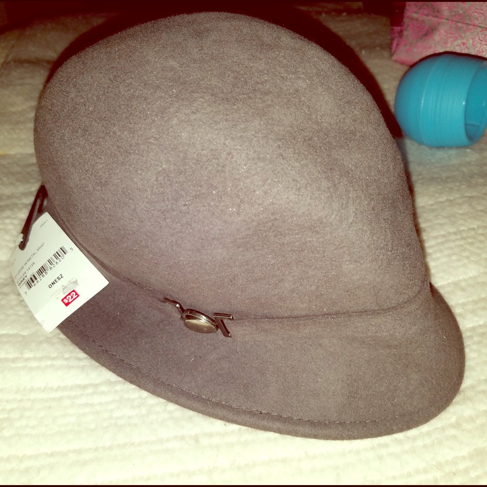 Gray Trixie Cloche '20's Style Hat