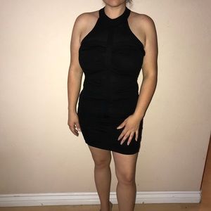 Black bodycon dress