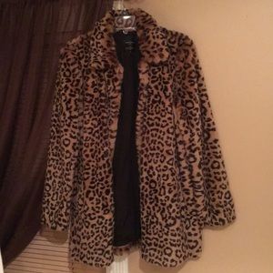 Women’s Leopard Faux Fur Coat