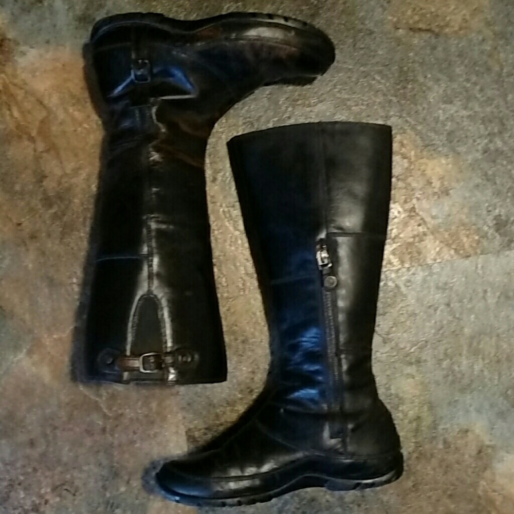 North Face Casual Leather Comfort Zip Boots