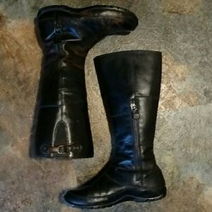 North Face Casual Leather Comfort Zip Boots