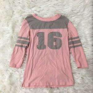 Pink long sleeve tee