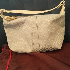 Coach baby blue purse small tote