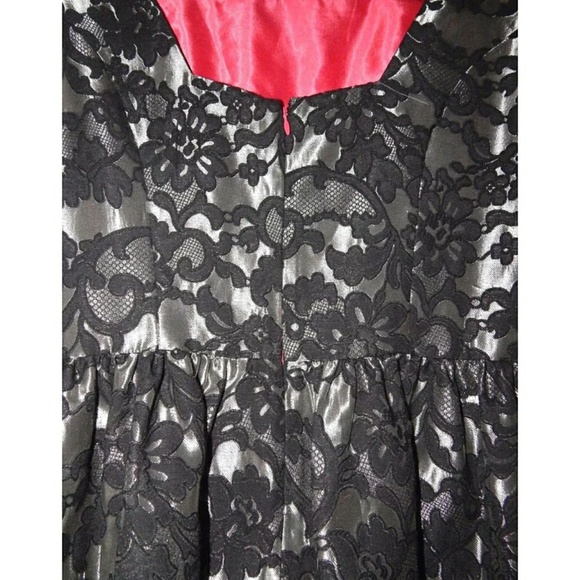 Eliza J Metallic Jacquard Fit&Flare Size 12 - Picture 7 of 8