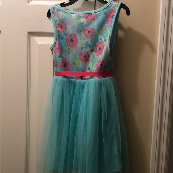 Blue and Floral sequin tutu dress - Picture 5 of 5