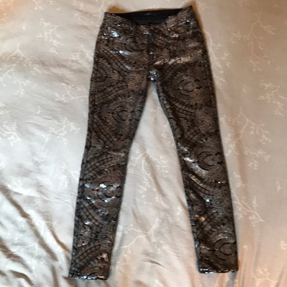 Sequin Seven for all Mankind LIKE NEW! - Picture 4 of 7