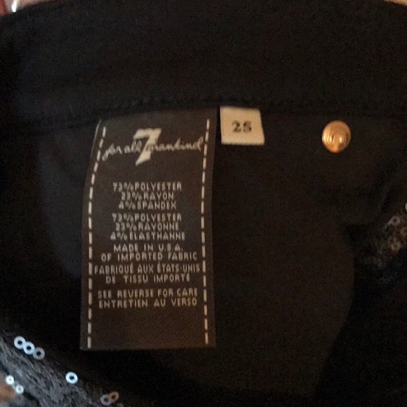 Sequin Seven for all Mankind LIKE NEW! - Picture 7 of 7