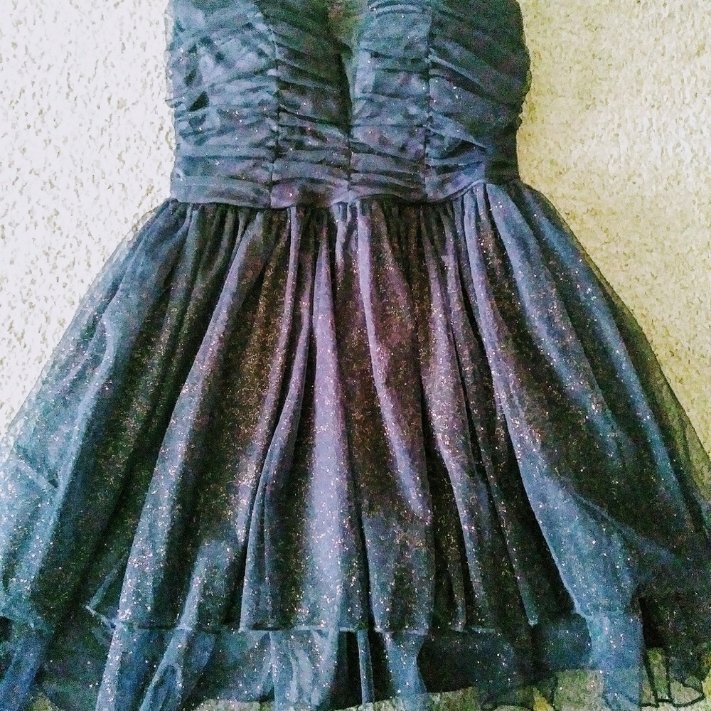 Small Speechless navy Sparkly Dress