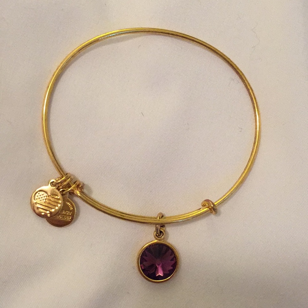 Amethyst Alex and Ani bangle