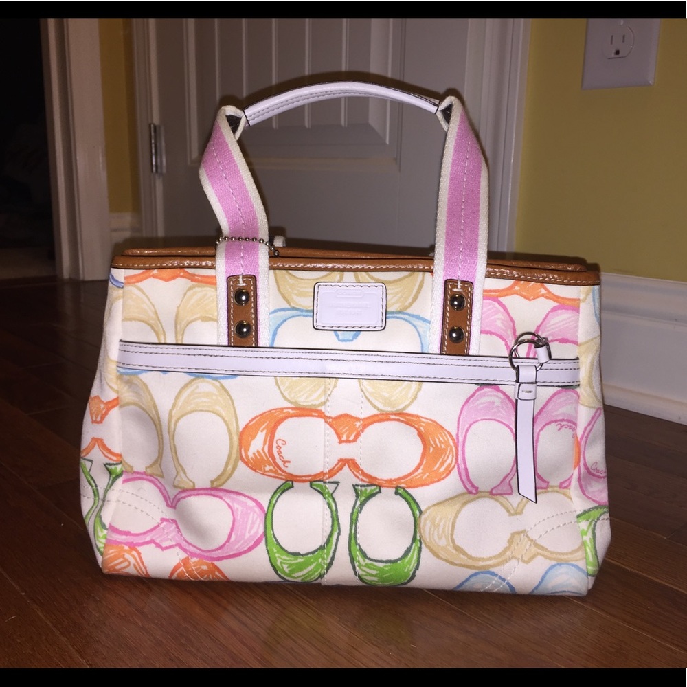 Multicolored Coach Purse