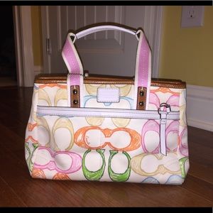 Multicolored Coach Purse