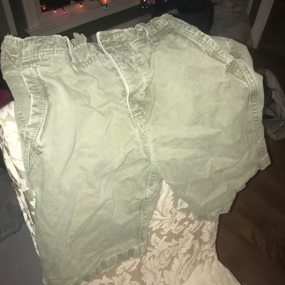 Light green cargo shorts